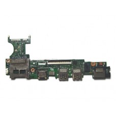 60-0A3FIO1000 Плата с разъемами USB, Audio, SDCARD, LAN и кнопкой включения для ноутбука ASUS Eee PC 1025C