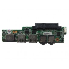 510100100507 Плата с разъемами USB, Audio, LAN, HDD для ноутбука iRu Intro 110