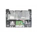 90R-NUE1K2J80Y Клавиатура для ноутбука Asus B400, B400VC с топкейсом, черные кнопки, фиолетово-серая панель