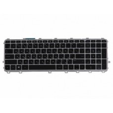 720244-251 Клавиатура для ноутбука HP Envy 15, 15-j000er, с подсветкой, черные клавиши, серебристая рамка, гор. Enter 720244-251 Клавиатура для ноутбука HP Envy 15, 15-j000er, с подсветкой, черные клавиши, серебристая рамка, гор. Enter