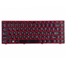 25202277 Клавиатура для ноутбука Lenovo IdeaPad B480, B485, G480, G480A, G485, G485A, Z380, Z480, Z485, черная с красной рамкой, гор. Enter 25202277 Клавиатура для ноутбука Lenovo IdeaPad B480, B485, G480, G480A, G485, G485A, Z380, Z480, Z485, черная с красной рамкой, гор. Enter