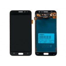 Дисплей в сборе с тачскрином для Samsung Galaxy J3 (SM-J320F) черный (2016) AMOLED