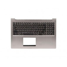 0KNB0-6624RU00 Клавиатура для ноутбука Asus UX51 с топкейсом, черные кнопки, серебристая панель, с подсветкой 0KNB0-6624RU00 Клавиатура для ноутбука Asus UX51 с топкейсом, черные кнопки, серебристая панель, с подсветкой