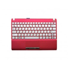 04GOA292KRU02-1 Клавиатура для ноутбука Asus Eee PC 1025CE с топкейсом, розовая, серебристые кнопки 04GOA292KRU02-1 Клавиатура для ноутбука Asus Eee PC 1025CE с топкейсом, розовая, серебристые кнопки