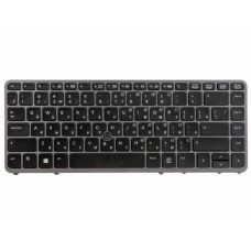 731179-251 Клавиатура для ноутбука HP EliteBook 750, 840, 850 G1, черные клавиши, серебристая рамка, с подсветкой, с трекпоинтом, гор. Enter 731179-251 Клавиатура для ноутбука HP EliteBook 750, 840, 850 G1, черные клавиши, серебристая рамка, с подсветкой, с трекпоинтом, гор. Enter
