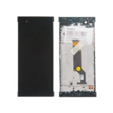 Дисплей в сборе с тачскрином и передней панелью для Sony Xperia XA1 Dual (G3112), черный