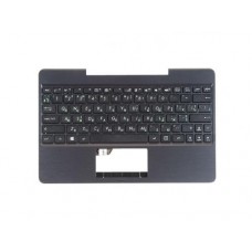90NB06V1-R31UA0 Клавиатура для ноутбука Asus T100TAL-1K UA с топкейсом, темно стальная панель, черные кнопки русская и украинская раскладка