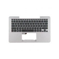 90NB06i4-R31RU0 Клавиатура для ноутбука Asus T200TA-1K с топкейсом, серебристая панель, черные кнопки