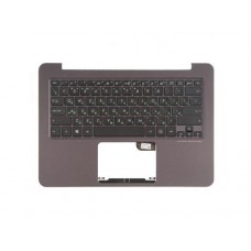 90NB06X1-R31RU0 Клавиатура для ноутбука Asus UX305FA-1A с топкейсом, темно-серая панель, черные кнопки