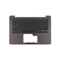 90NB06X3-R31RU0 Клавиатура для ноутбука Asus UX305FA-2A с топкейсом, темно-серая панель, черные кнопки