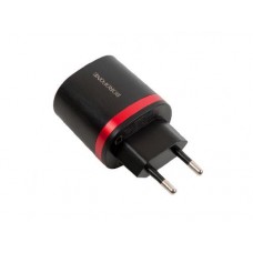 Зарядное устройство BOROFONE BA7A FlashPlug double port charger(EU), черный