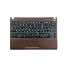 90R-OA3F8K1700U Клавиатура для нетбука ASUS 1025C с топкейсом , коричневая панель, черные кнопки [90R-OA3F8K1700U]