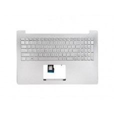 90NB0871-R32US0 Клавиатура для ноутбука Asus N501JW с топкейсом, серебристая панель, с подсветкой без крепления под HDD [90NB0871-R32US0], US раскладка