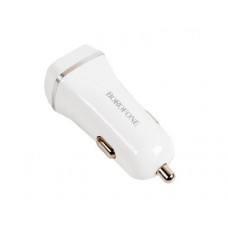 Автомобильное зарядное устройство BOROFONE BZ2 Double USB port car charger with set micro, белый
