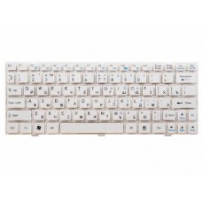 S1N-1ERU3C1-SA0 Клавиатура для MSI Wind L1350D, U135, U160, U135DX, U160DX, U180, L1350, L1600, MS-N014, MS-N051, MS-N081, MS-N082, белая с рамкой, гор. Enter
