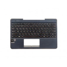 13NB07H1P06011-1 Клавиатура для ноутбука Asus T100CHI с топкейсом, синий, черные кнопки [13NB07H1P06011-1], с царапинами (с разбора)